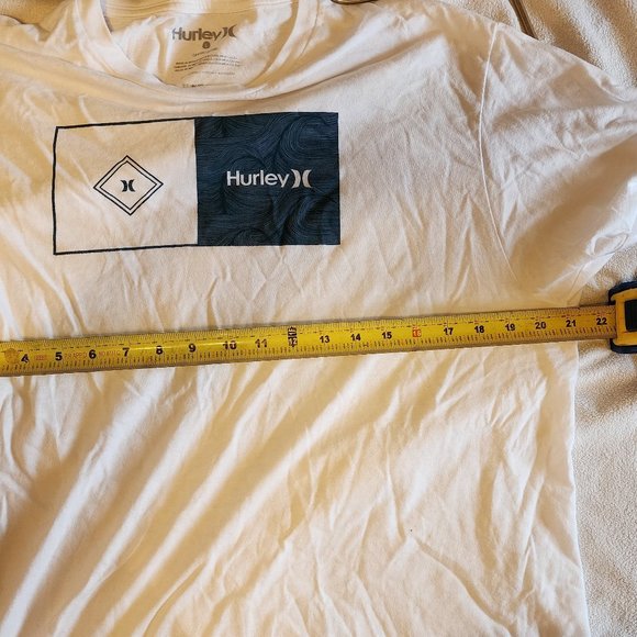 Hurley men logo white t-shirt size L - Picture 4 of 5